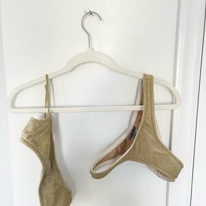 Gold Shimmer Women's Bikini Set